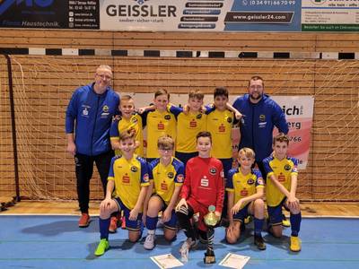 D1 des SC Bernburg gewinnt Hallenturnier in Piesteritz